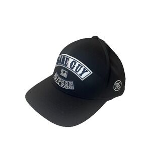 G/FORE Same Guy Stretch Twill Snapback Hat Onyx Black Flexfit Tech 110 Mens Golf
